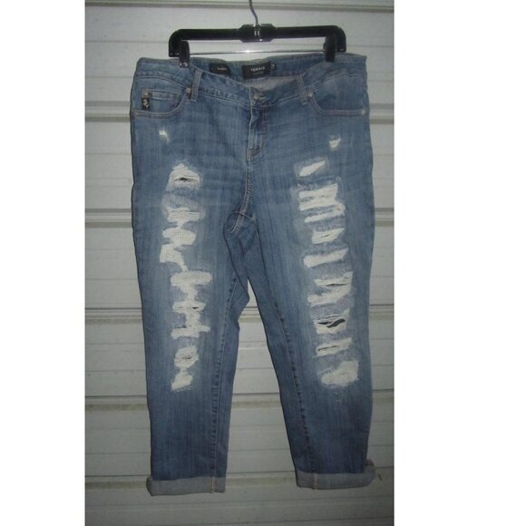 Vintage Plus Size 18 Torrid Destructed Boyfriend Jeans Womens - Picture 2 of 4